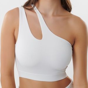 GARAGE ONE SHOULDER CROPPED TANK TOP